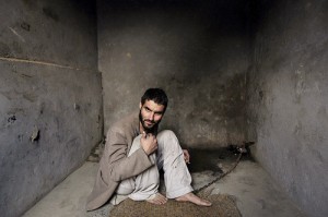 Wali Sutani in a shrine for the mentally ill. (Photo from Chicago Tribune)